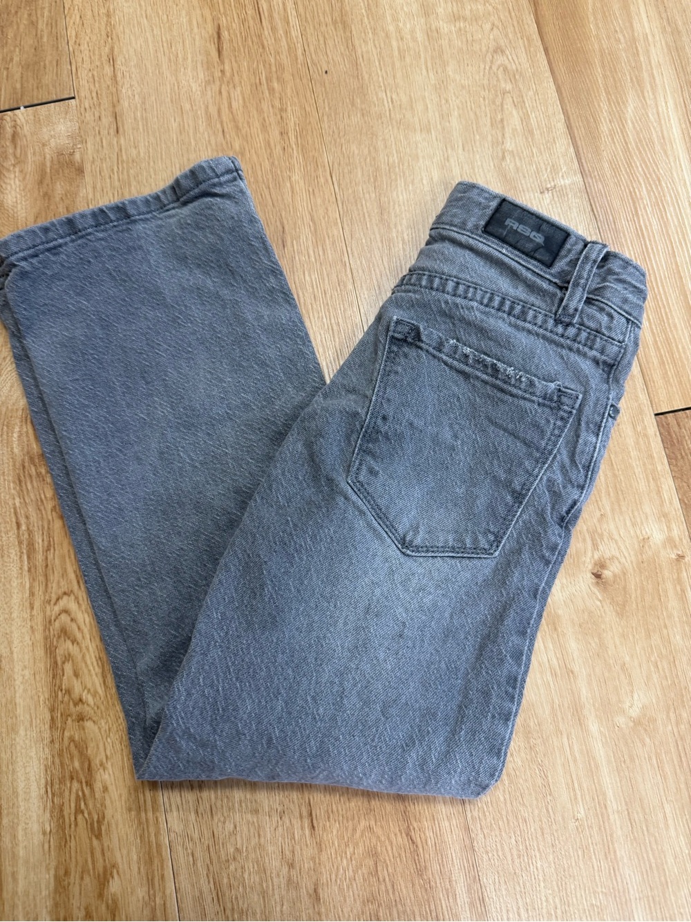 Girls RSQ Grey Denim Jeans - Classic Straight Fit